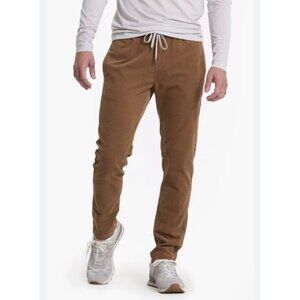 Vuori Men’s Optimist Corduroy Drawstring Pants – Brown – Size L H63